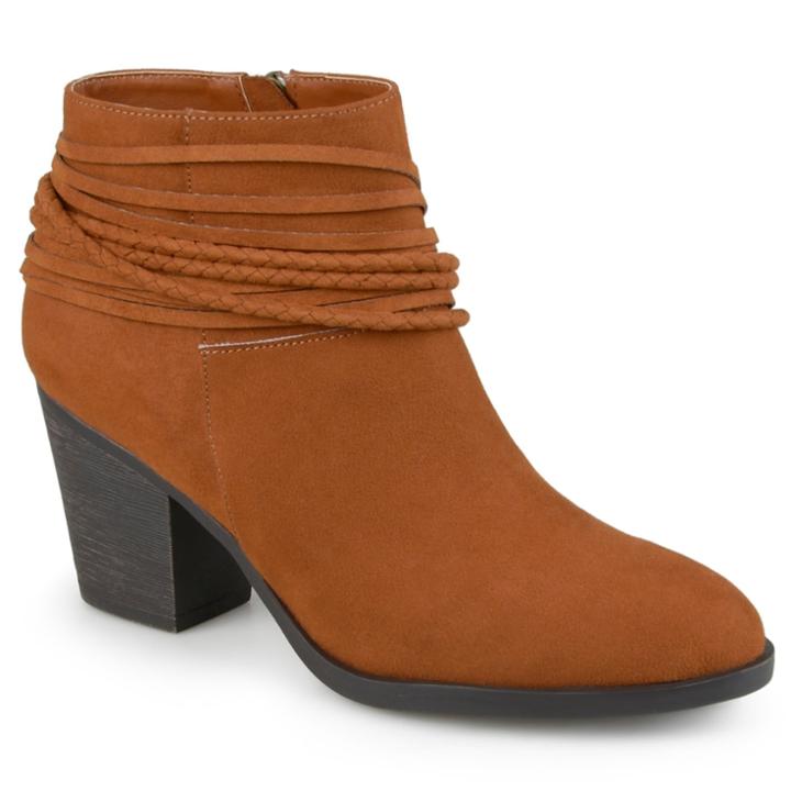 Journee Collection Ceres Women's Ankle Boots, Size: Medium (7.5), Brown