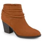 Journee Collection Ceres Women's Ankle Boots, Size: Medium (7.5), Brown