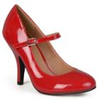 Journee Collection Leslie Women's High Heel Mary Janes, Girl's, Size: 8.5 Wide, Red
