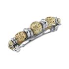 1928 Two Tone Beaded Barrette Hair Clip, Women's, Multicolor