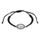 Pittsburgh Steelers Slipknot Bracelet, Women's, Black