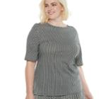 Plus Size Popsugar Print Tee, Women's, Size: 1xl, Oxford