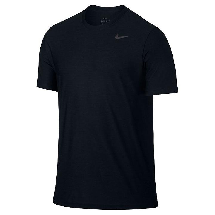 Men's Nike Breathe Tee, Size: Large, Grey (charcoal)