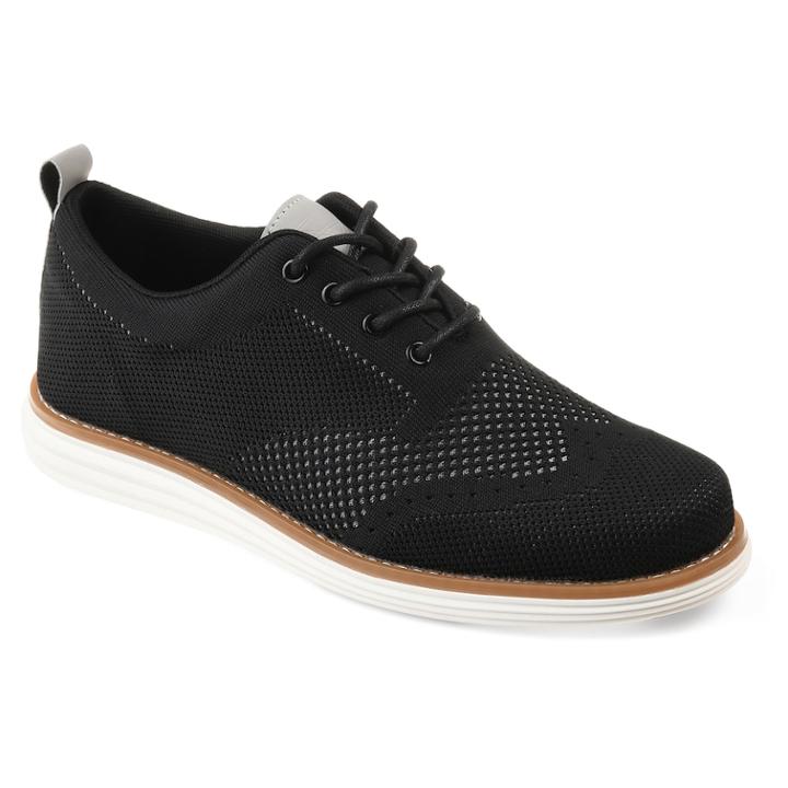Vance Co. Ezra Men's Wingtip Dress Shoes, Size: Medium (9.5), Black