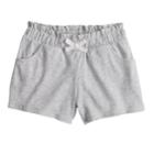Girls 4-10 Jumping Beans&reg; Paper Bag Waist Shorts, Size: 6, Light Grey
