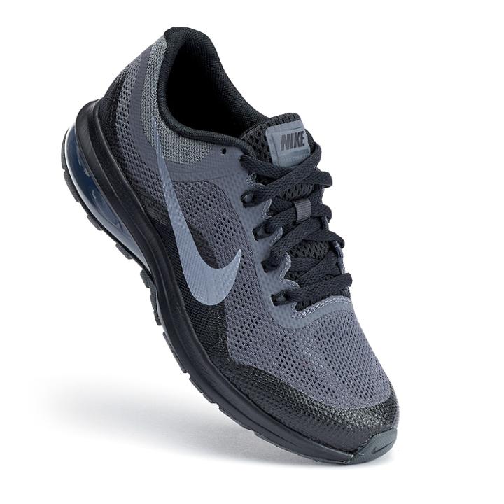Nike Air Max Dynasty 2 Grade School Boys' Running Shoes, Size: 4, Black