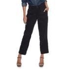 Petite Sonoma Goods For Life&trade; Twill Convertible Pants, Women's, Size: 12 Petite, Black