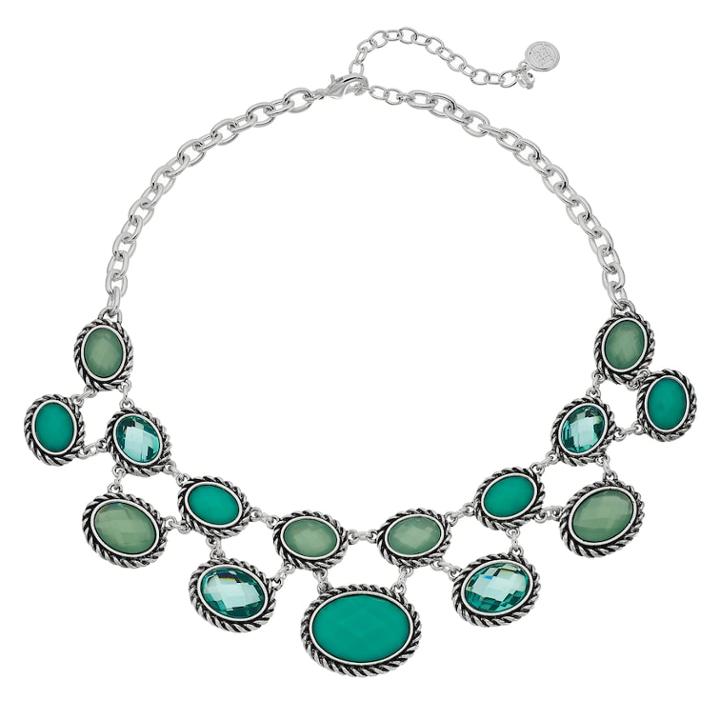 Dana Buchman Oval Link Statement Necklace, Women's, Blue
