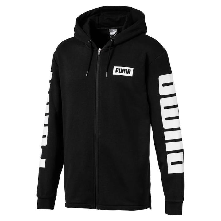 Men's Puma Rebel Hoodie, Size: Large, Black