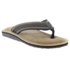 Men's Hi-tec Chuck Memory Foam Thong Flip-flops, Size: Large, Black