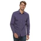 Men's Apt. 9&reg; No-iron Stretch Button-down Shirt, Size: Xxl, Drk Purple