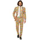 Men's Opposuits Slim-fit Confetteroni Novelty Suit & Tie Set, Size: 44 - Regular, Multi