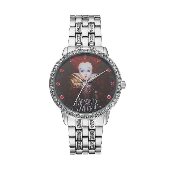 Disney's Alice Through The Looking Glass Red Queen Beyond The Mirrors Women's Crystal Watch, Grey
