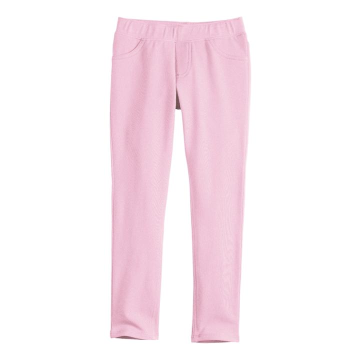 Girls 4-12 Jumping Beans&reg; Solid Jeggings, Size: 7, Light Pink