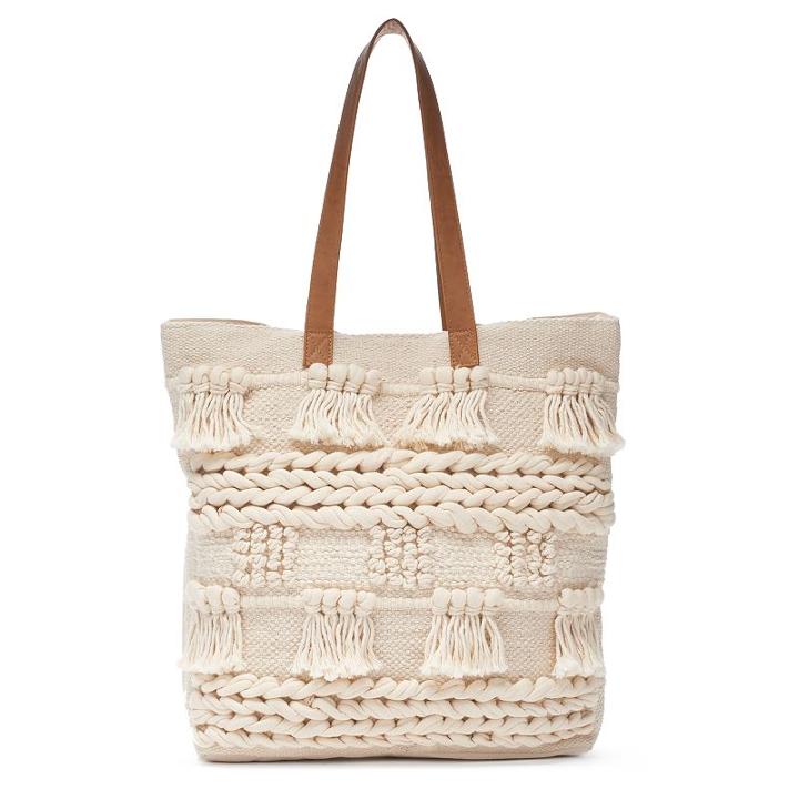 Sonoma Goods For Life&trade; Macrame Tote, Women's, White