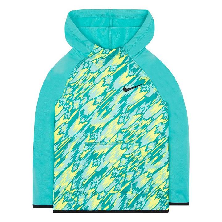 Girls 4-6x Nike Therma-fit Fleece Hoodie, Girl's, Size: 6, Med Green