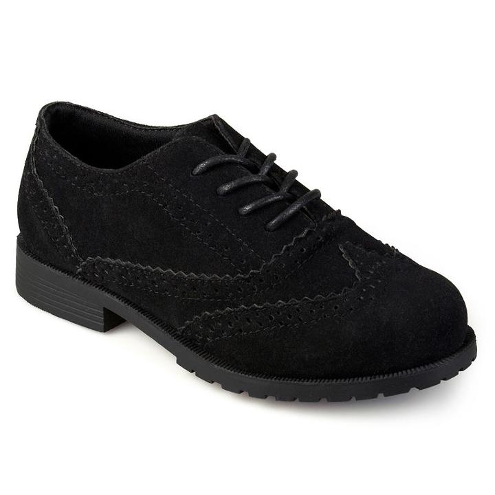 Journee Zade Boys' Oxford Shoes, Boy's, Size: 11, Black