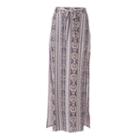 Women's Studio 253 Tribal Maxi Skirt, Size: Xl, White Oth
