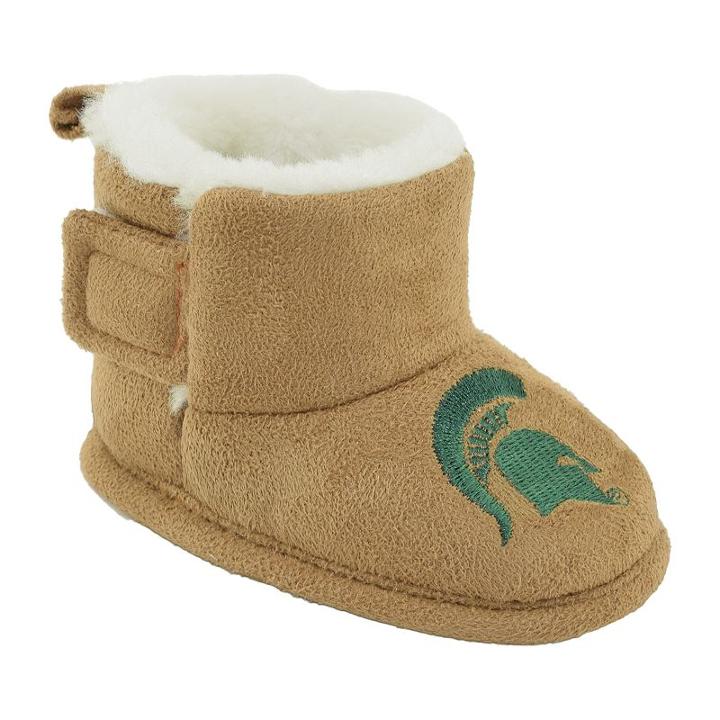 Baby Michigan State Spartans Booties, Infant Unisex, Size: 9-12months, Brown