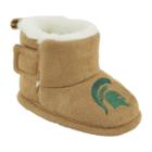 Baby Michigan State Spartans Booties, Infant Unisex, Size: 9-12months, Brown