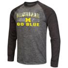 Men's Campus Heritage Michigan Wolverines Raven Long-sleeve Tee, Size: Large, Oxford