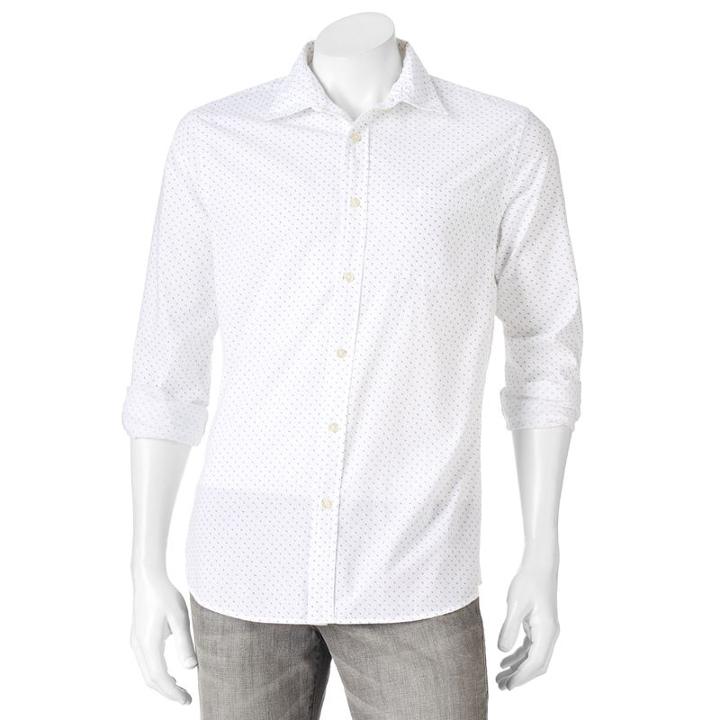 Big & Tall Sonoma Goods For Life&trade; Modern-fit Poplin Button-down Shirt, Men's, Size: Xl Tall, Natural