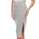 Women's Juicy Couture Midi Pencil Skirt, Size: Xl, Med Grey