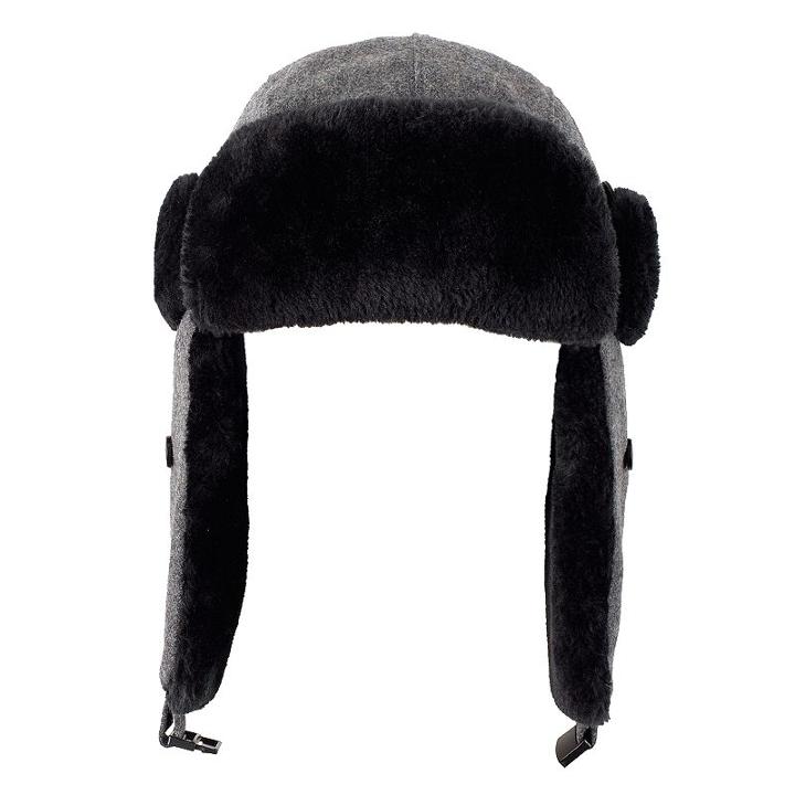 Men's Chaps Wool-blend Trapper Hat, Size: S/m, Grey (charcoal)