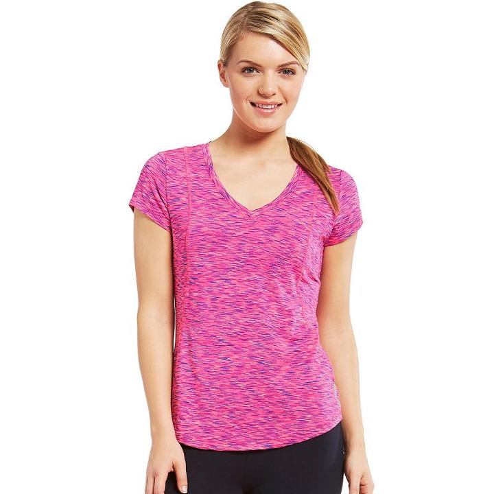 Women's Marika Crunch Space-dyed Tee, Size: Small, Dark Pink