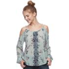 Juniors' Rewind Floral Embroidered Cold-shoulder Top, Teens, Size: Xs, Green