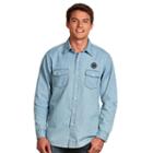 Men's Antigua Philadelphia Union Chambray Button-down Shirt, Size: Xxl, Med Blue