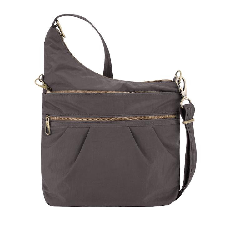 Travelon Anti-theft Signature Crossbody Bag, Women's, Grey