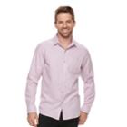 Men's Marc Anthony Slim-fit Stretch Woven Button-down Shirt, Size: Medium, Brt Pink