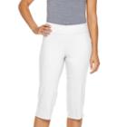 Petite Dana Buchman Millennium Pull-on Capris, Women's, Size: M Petite, Natural