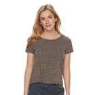 Women's Sonoma Goods For Life&trade; Essential Marled Tee, Size: Medium, Brown