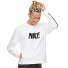 Women's Nike Sportswear Crew Neck Sweatshirt, Size: Small, White