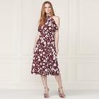 Lc Lauren Conrad Runway Collection Ruffle Midi Dress - Women's, Size: 12, Dark Red