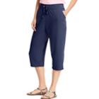 Plus Size Just My Size French Terry Capris, Women's, Size: 2xl, Blue (navy)
