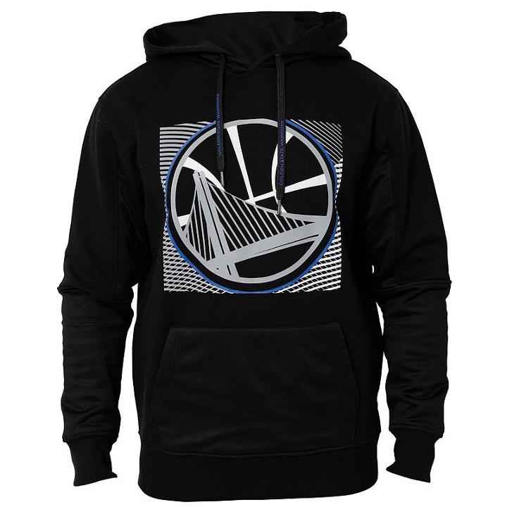 Men's Golden State Warriors Chalkboard Hoodie, Size: Xxl, Black