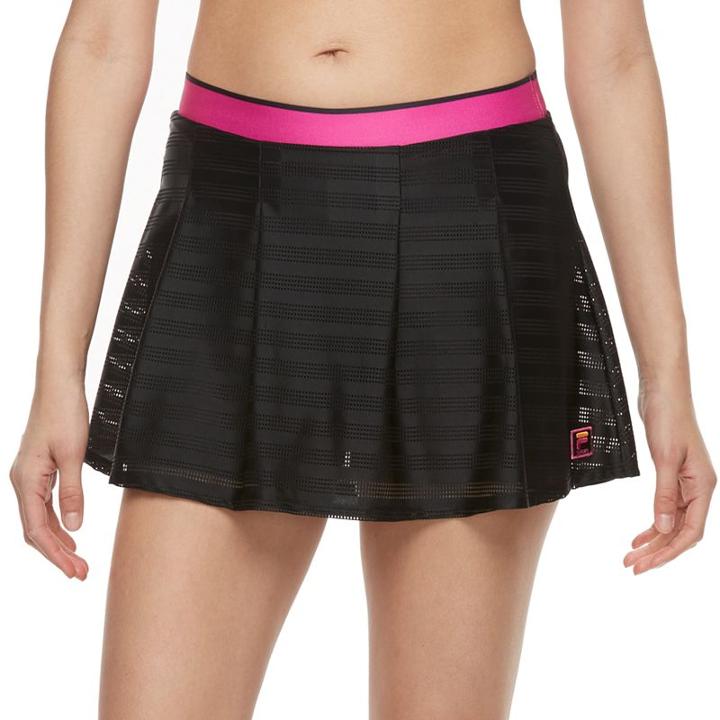 Women's Fila Sport&reg; Exposed Elastic Mesh Skort, Size: Large, Black