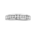 Lovemark 14k White Gold 3/8-ct. T.w. Certified Round-cut Diamond Wedding Ring, Women's, Size: 6