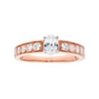 14k Gold 1 Carat T.w. Igl Certified Diamond Oval Engagement Ring, Women's, Size: 9.50, White
