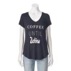 Women's Apt. 9&reg; V-neck Graphic Tee, Size: Xxl, Oxford