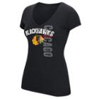 Women's Reebok Chicago Blackhawks Layers Tee, Size: Medium, Black