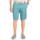 Men's Izod Flat-front Chino Shorts, Size: 38, Blue Other