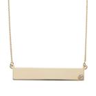 Diamond Accent 14k Gold Bar Necklace, Women's, Size: 16, Yellow