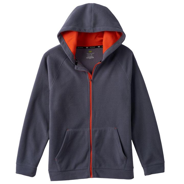 Boys 8-20 Tek Gear&reg; Full-zip Fleece Hoodie, Boy's, Size: L 14-16, Dark Grey