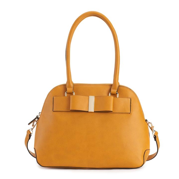 Apt. 9&reg; Audrey Bow Dome Satchel, Women's, Yellow