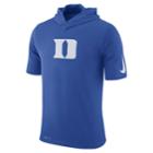 Men's Nike Duke Blue Devils Dri-fit Basketball Hooded Tee, Size: Medium, Dark Blue