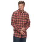 Big & Tall Sonoma Goods For Life&trade; Modern-fit Supersoft Flannel Button-down Shirt, Men's, Size: 4xb, Drk Orange